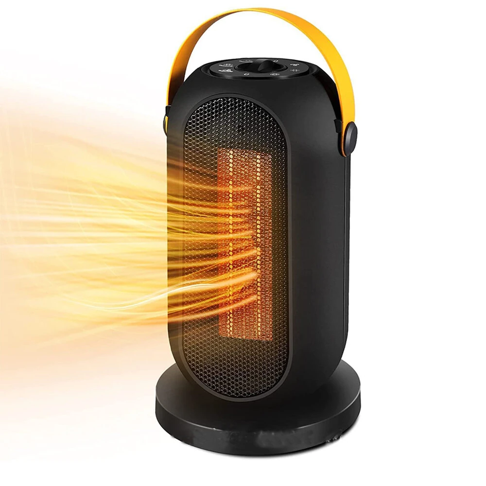 (image for) 1500W PTC Heater Household Shaking Fan Heater Desktop Fan Heater Electric Heater Indoor Heating Bathroom for 15-20m&sup2; Area